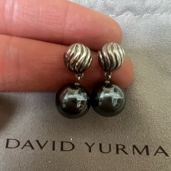 🔴Authentic DAVID YURMAN Vintage Hematite Drop Earrings 🔴♥️ - Picture 11 of 11